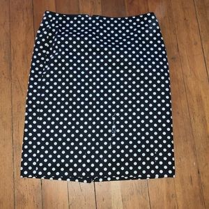 White House Black Market Polka Dot Skirt